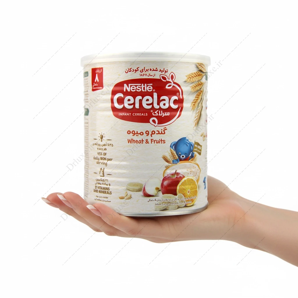 قیمت و خرید سرلاک گندم و میوه همراه شیر نستله 400 گرم - دکتر لوکس